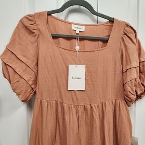 Bohme puff sleeve dress